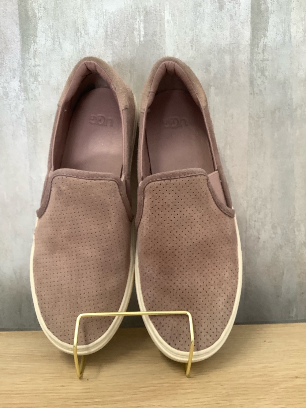 UGG Women's Mauve Slip-On Suede Sneakers